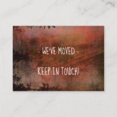 Rost und Braune Grunge Wir haben die Handout-Karte Visitenkarte (Rückseite)