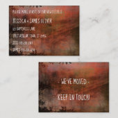 Rost und Braune Grunge Wir haben die Handout-Karte Visitenkarte (Vorne/Hinten)