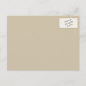 Rost- und Elfenbeinfüchse Save the Date Ankündigungspostkarte (Rückseite)