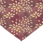 Rost- und Gelbblütenmuster Kurzer Tischläufer (Ecke)