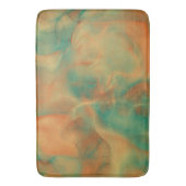 Rost- und Meeresgrün-Marmor abstrakt Badematte (Vorderseite Vertikal)