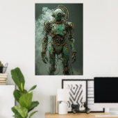 Rost und Reste: Ein dystopischer Android Poster (Heimbüro)
