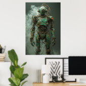 Rost und Reste: Ein dystopisches Android Poster (Heimbüro)