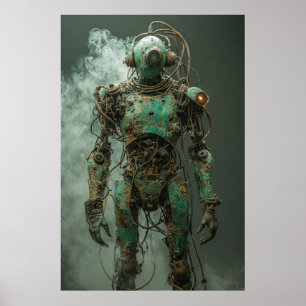 Rost und Reste: Ein dystopisches Android Poster