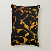 Rost und Schwarz Dekokissen (Rückseite(Vertikal))