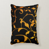 Rost und Schwarz Dekokissen (Vorderseite(Vertikal))