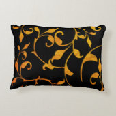 Rost und Schwarz Dekokissen (Rückseite)