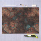 Rost und türkisfarbener Stein Seidenpapier (Handwerk)