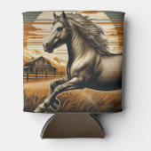 Rost/Vintages Pferd/Western Dosenkühler (Vorderseite)