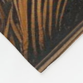 Rost/Vintages Pferd/Western Fleecedecke (Ecke)