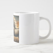 Rost/Vintages Pferd/Western Jumbo-Tasse (Rechts)