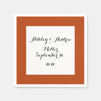 Rost von hoher Qualität gefärbt Serviette