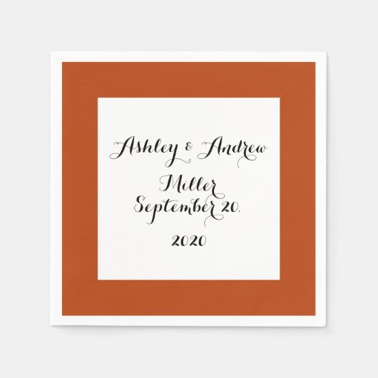 Rost von hoher Qualität gefärbt Serviette (Vorderseite)