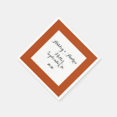 Rost von hoher Qualität gefärbt Serviette (Ecke)