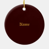 Rost Yin Yang Keramik Ornament (Hinten)