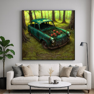 Rost zu Rosen - Natur blühende Kunstform Poster