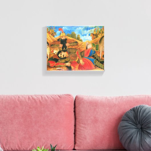 Rostam & Sohrab Print Leinwanddruck (Insitu (Wohnzimmer))