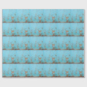 Rostblaues Metall: Texturierte Wand. Geschenkpapier (Flach)
