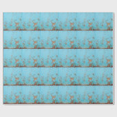 Rostblaues Metall: Texturierte Wand. Geschenkpapier (Flach)