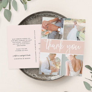 Rostblüte Hochzeitsszenario Foto Vielen Dank Postkarte