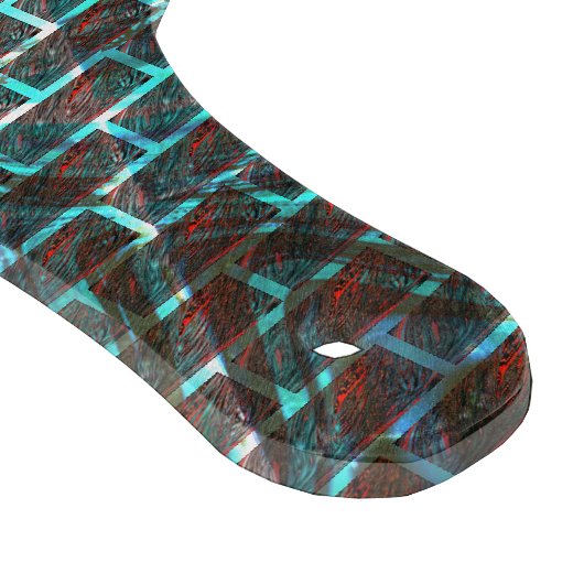 Rostbraunblau, Kratzer, kleiner Stein oder Gitter Schneidebrett (Ecke)