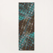 Rostbraunblau, Kratzer, kleiner Stein oder Gräser Yogamatte (Rückseite)