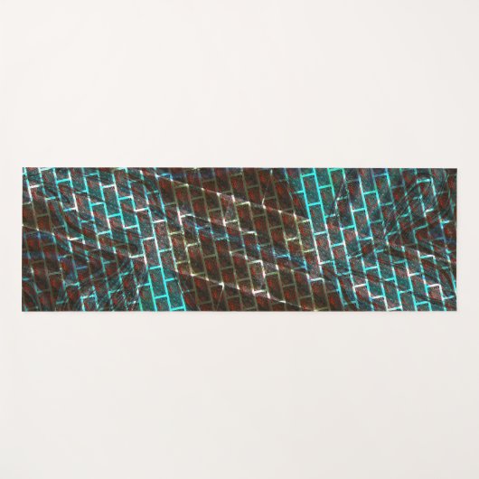 Rostbraunblau, Kratzer, kleiner Stein oder Gräser Yogamatte (Vorderseite (Horizontal))