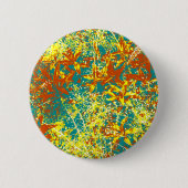 rostbraune Blätter Button (Vorderseite)