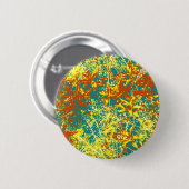 rostbraune Blätter Button (Vorne & Hinten)