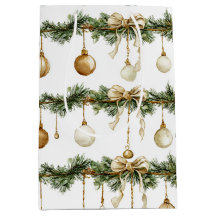 Rostbraune Schleifen Creme Grün Weihnachten