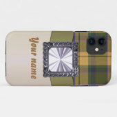 Rostbrauner Tartan kariert Case-Mate iPhone Hülle (Rückseite (Horizontal))