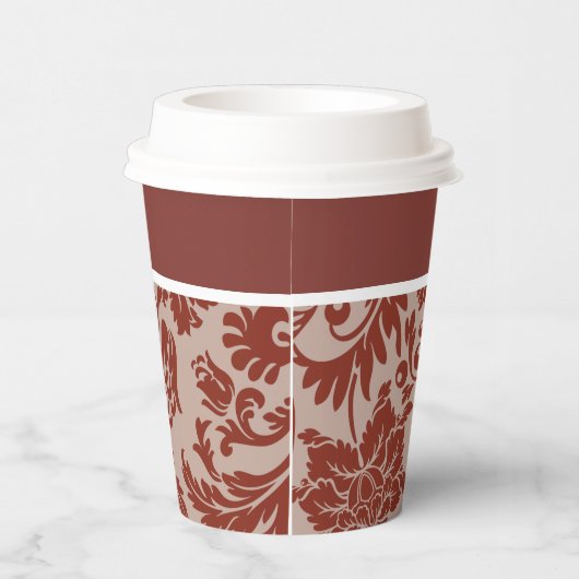 Rostdampfer Pappbecher (Rechts)