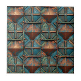 Rosteisenmetall Fliese