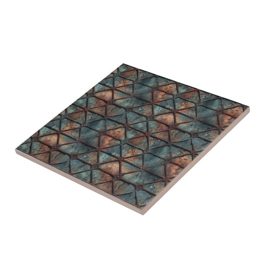 Rosteisenmetall Fliese (Seite)