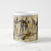 Rösten des Weihnachtsriffs in einem Kavallerielage Jumbo-Tasse (Vorderseite)