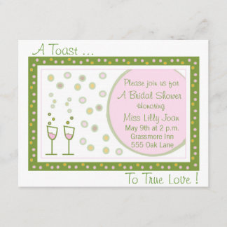 rösten Sie, ein Toast…, um Liebe auszurichten! Einladung