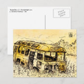 Roster Bus v.2 Postkarte (Vorne/Hinten)