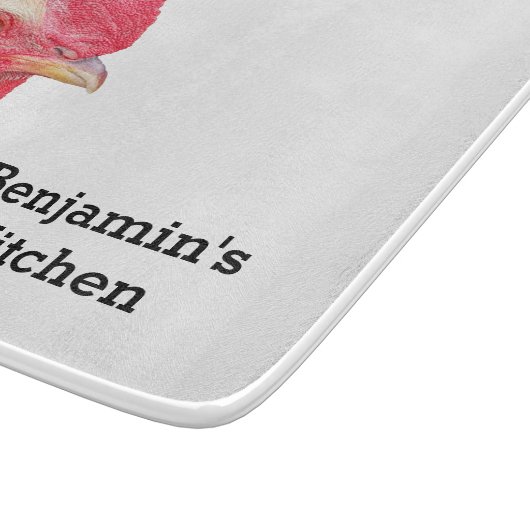 Roster Farm Tier Personalisierte Bezeichnung Schne Schneidebrett (Ecke)