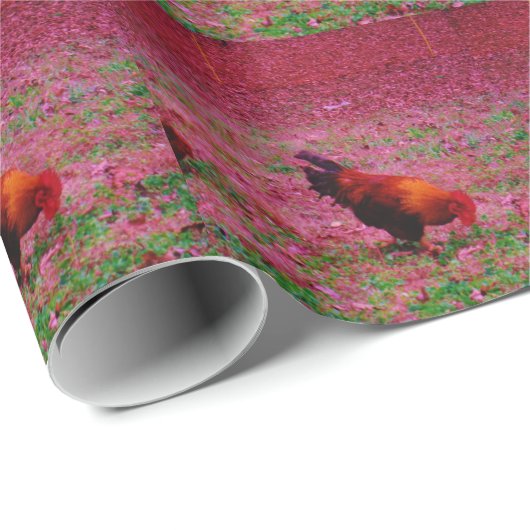 Roster im Lila Gras Geschenkpapier (Rolleneckpunkt)