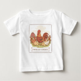 roster in the farm quote baby t-shirt