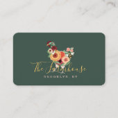 Roster-Logo für künstlerische Wildblumen und Grünp Visitenkarte (Vorderseite)