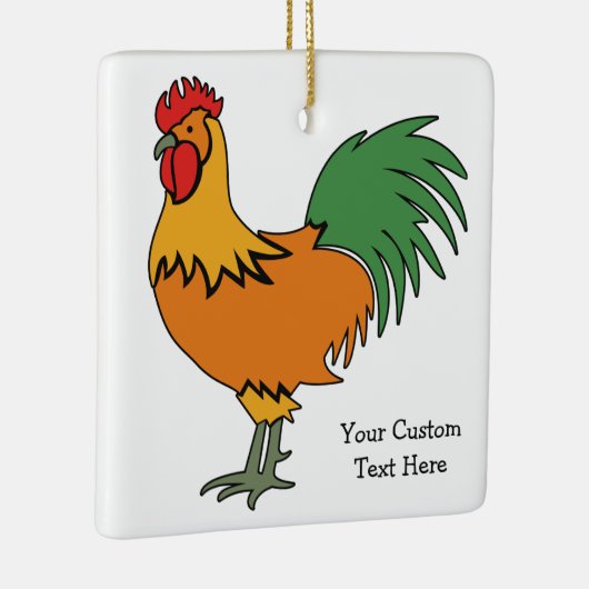 Roster-Ornament für benutzerdefinierten Text Keramikornament (Rechts)