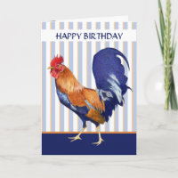 Roster Streifen Happy Birthday Card