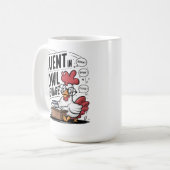 Roster tragen Brillen Fluent in der Sprache der Vö Kaffeetasse (Vorderseite Links)