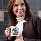 Roster tragen Brillen Fluent in der Sprache der Vö Kaffeetasse