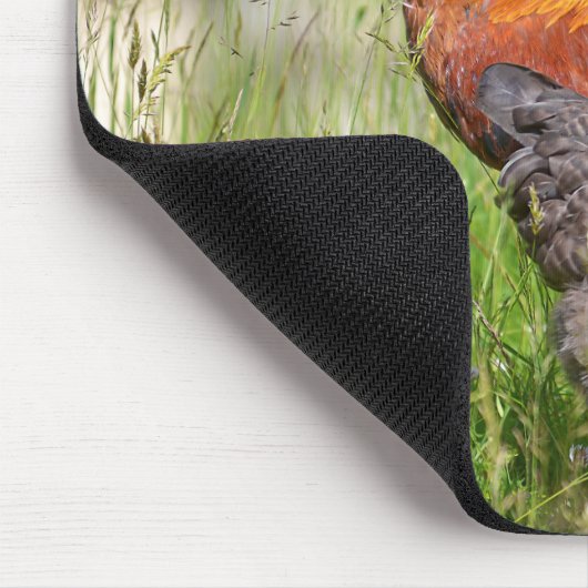 Roster und Hühner Mousepad (Ecke)