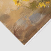 Roster und Sonnenblumen Ölgemälde Dekoupage Seidenpapier (Ausschnitt)