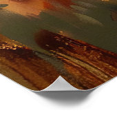 Roster und Sonnenblumen Ölgemälde Poster (Ecke)