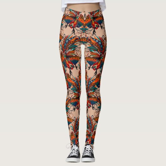 Rostfarbe Leggings (Vorderseite)