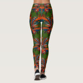 Rostfarbe Leggings (Rückseite)